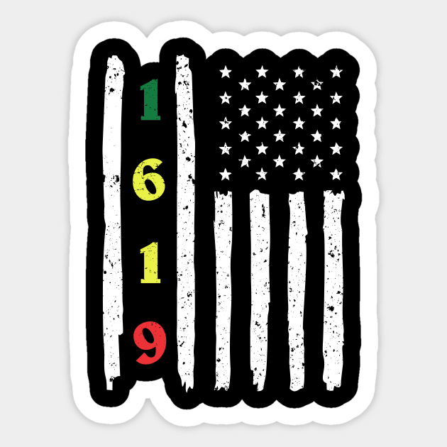 1619 Tshirt - African American Our Ancestors Sticker by luisharun